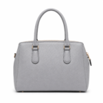 Vorimal Light Grey Top Handle Satchel Handbag - Image 3