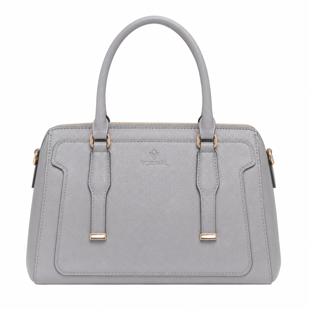 Vorimal Light Grey Top Handle Satchel Handbag (2) Top Handle Satchel Handbag