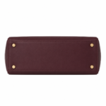 Vorimal Maroon Structured Satchel Handbag with Strap - Image 4