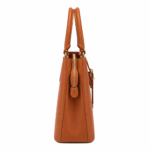 Vorimal Orange Buckle Satchel Handbag - Image 3