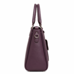 Vorimal Purple Structured Satchel Handbag for Women - Image 3