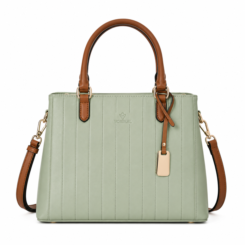 Green Satchel Handbag