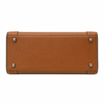 Vorimal Women’s Brown and Beige Woven-Panel Handbag - Image 4