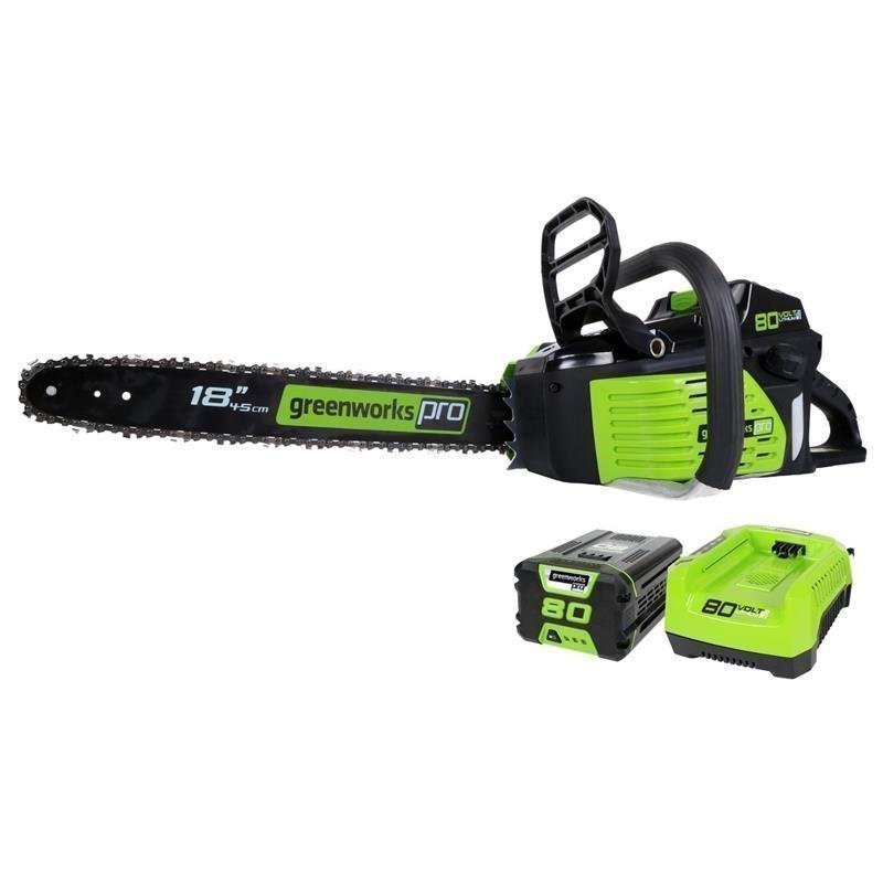 2000002.jpg GreenWorks 80-volt 18″ Cordless Chainsaw 2Ah #2000002 - Image 1