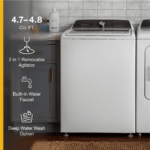 Whirlpool WTW5057LW 4.7 – 4.8 Cu. ft. Top Load Washer w/ Removable Agitator - Image 3