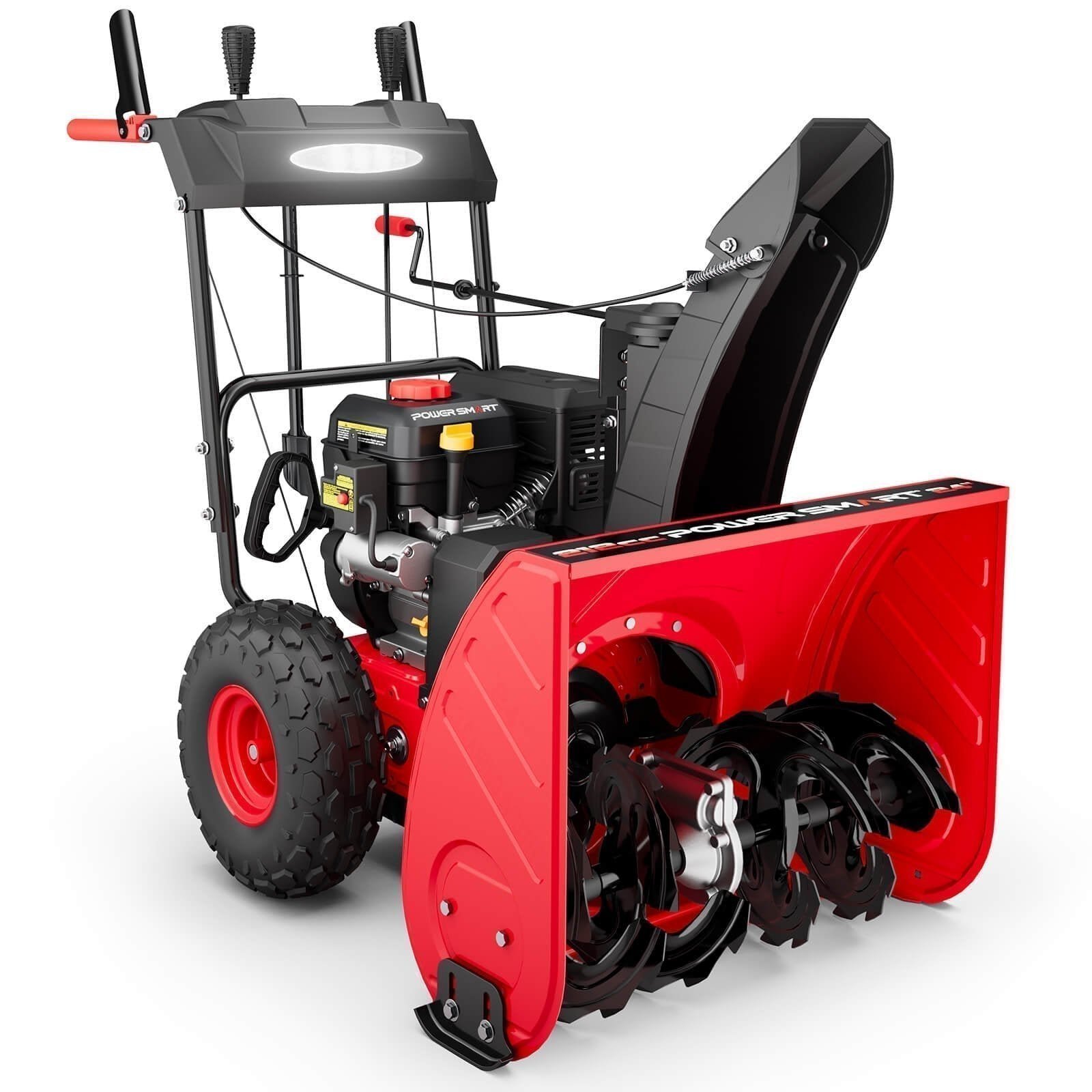 DB7109A.2-1.jpg PowerSmart Snow Blower Gas Powered 24 Inch Self-Propelled 2-Stage 212cc Engine with Electric Start - Image 1