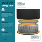 Wave Atlantic 4-Person Round inflatable Hot Tub with integrated Heater and Aquajet Massage System - Image 6